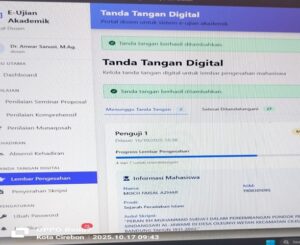 SOSIALISASI APLIKASI DIGITALISASI LEMBAR PENGESAHAN DAN PERSETUJUAN PASCA SIDANG MUNAQASYAH